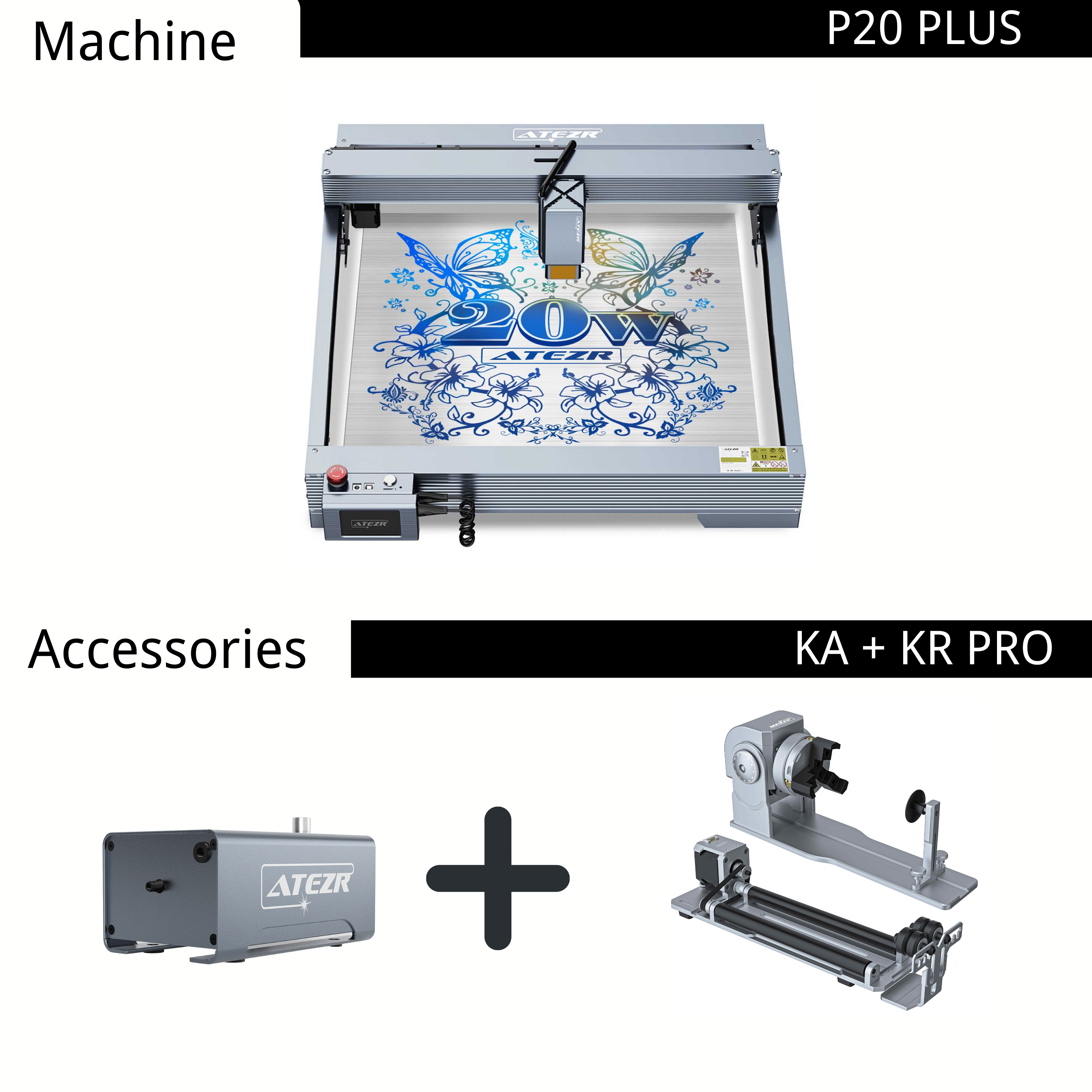 ATEZR P20 PLUS with KA and KR PRO Set