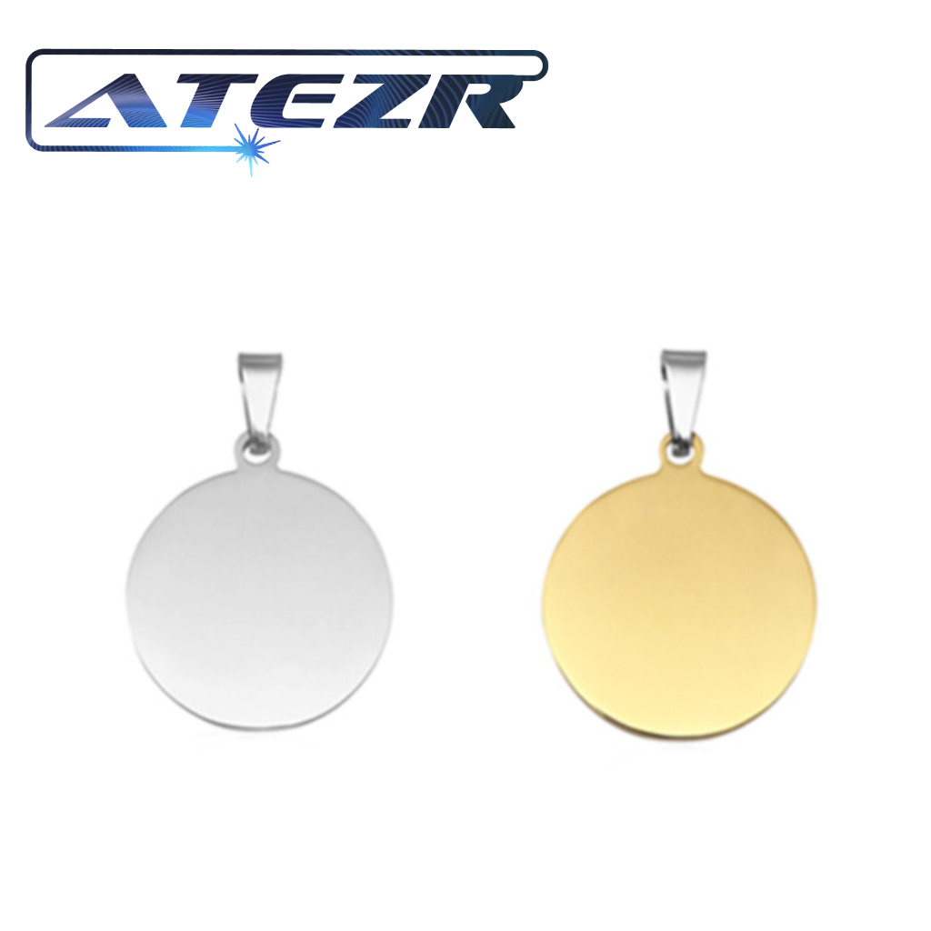 Stainless Steel DIY Round Tag (10pcs)