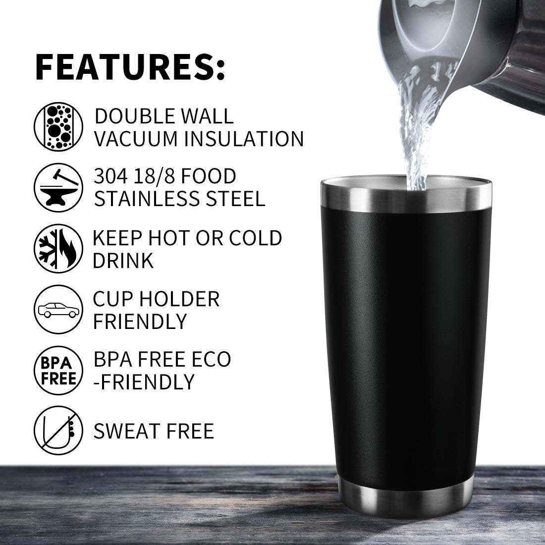 Stainless Steel DIY Mug (2pcs)